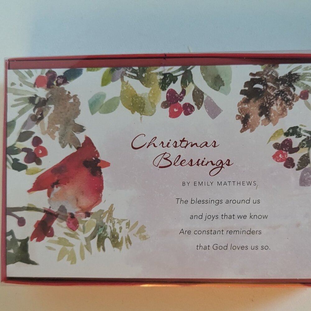 NWT 16 Watercolor Cardinal Holly American Greetings Christmas Cards Sealed Box